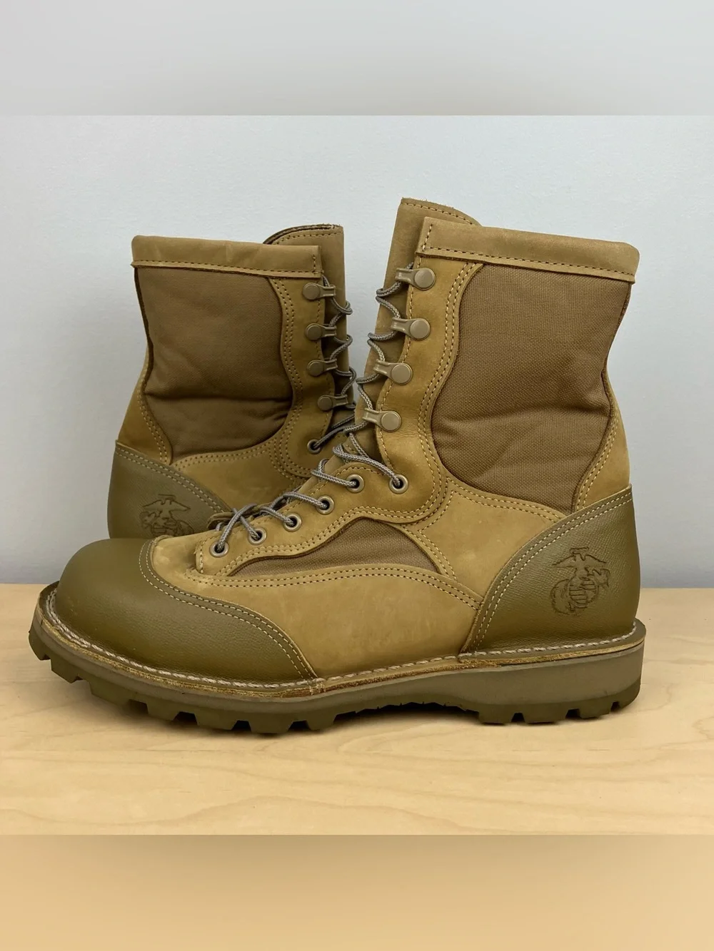 Danner Men’s Size 11.0 R USMC RAT HOT Coyote Combat Military Boots Soft Toe